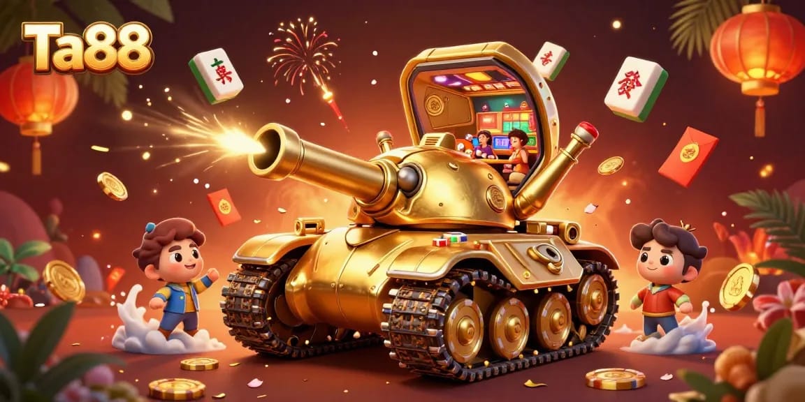 Experience Ta88's vibrant casino atmosphere with a dynamic scene of fun and fortune.