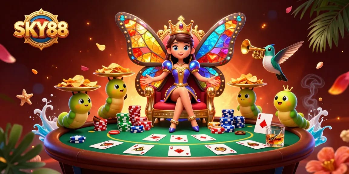 Engage with thrilling gameplay at SKY88 with exciting poker action and vibrant casino atmosphere.