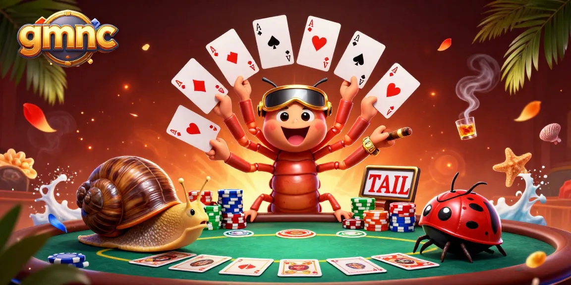 Experience the excitement of gmnc as a millipede dealer dazzles with cards at a vibrant poker scene.