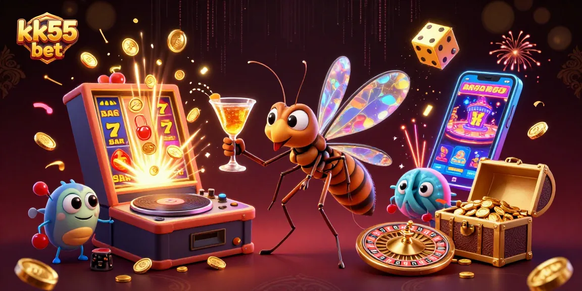 Experience thrilling gameplay with kk55 bet's vibrant casino scene filled with exciting elements.