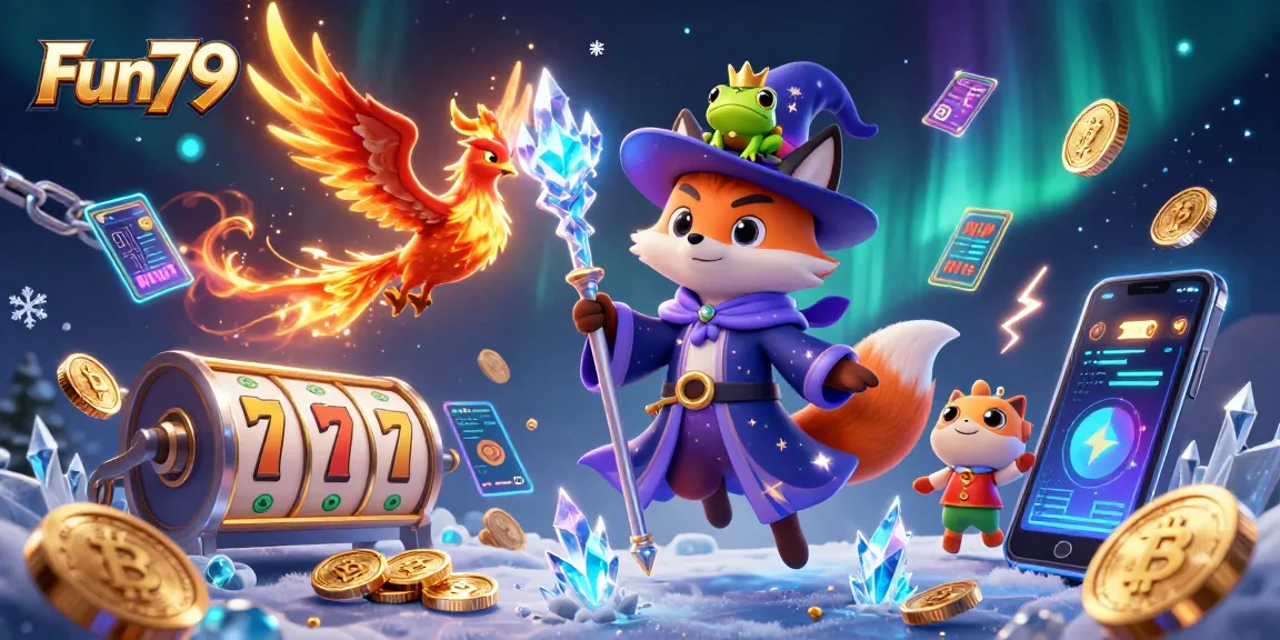 Experience exciting gameplay at Fun79 with vibrant slot reels and dynamic gaming elements.