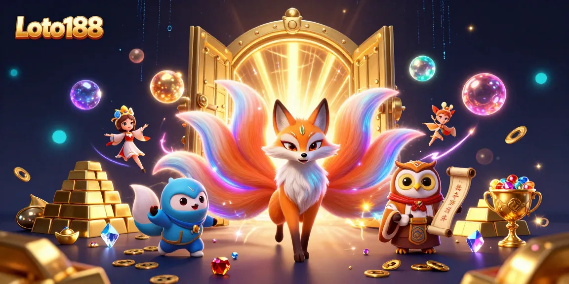 Join Loto188 for an electrifying online gaming experience with dynamic characters and treasures.