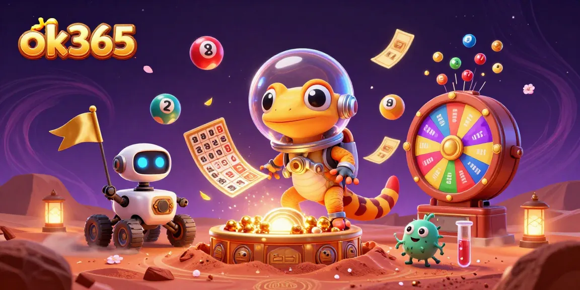 Experience the thrill of ok365 with a Martian gecko uncovering a hidden casino adventure.