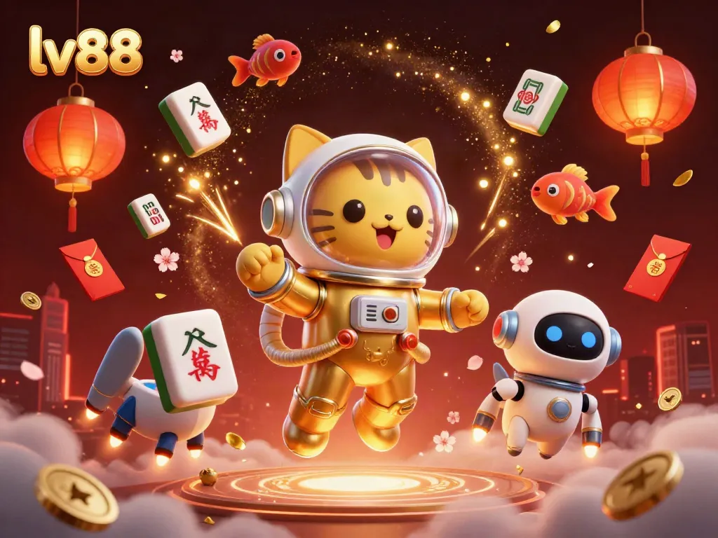 Experience thrilling gaming adventures with lv88, featuring dynamic characters and vibrant casino-themed elements.