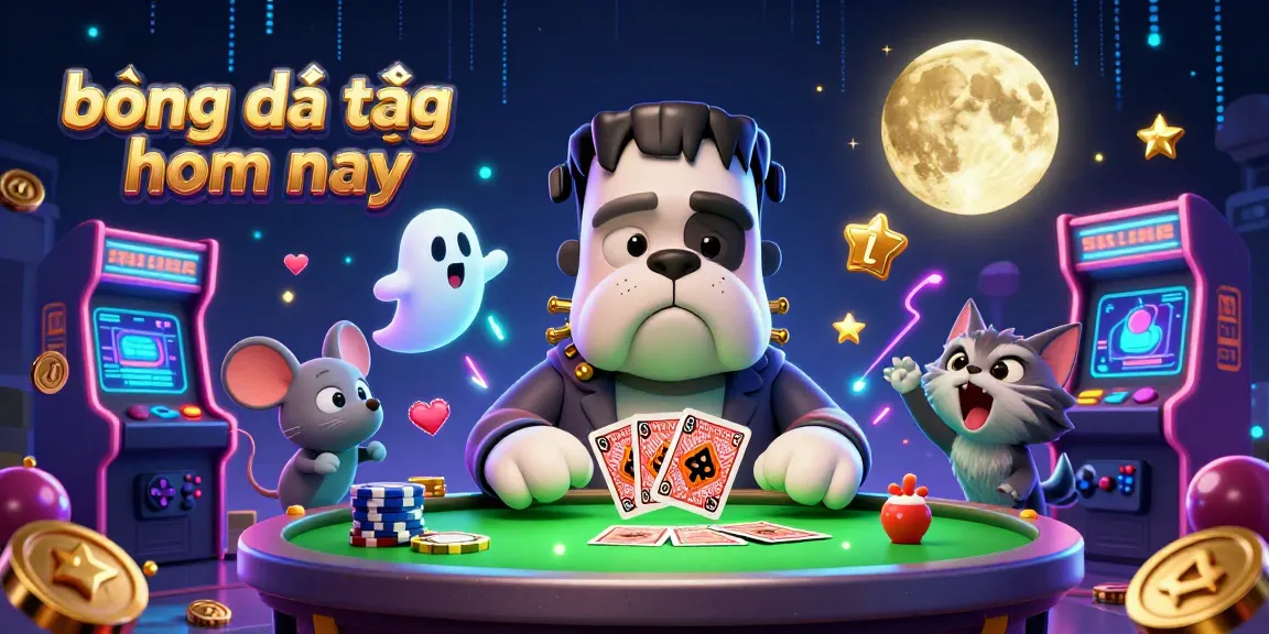 Experience bóng đá trực tiếp hôm nay in a vibrant 3D cartoon gambling scene filled with dynamic characters and gaming elements.