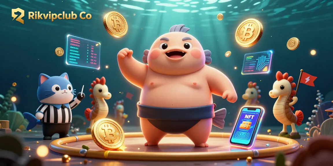 Engage in thrilling underwater casino action with Rikvipclub Co using vibrant 3D characters and dynamic gaming elements.