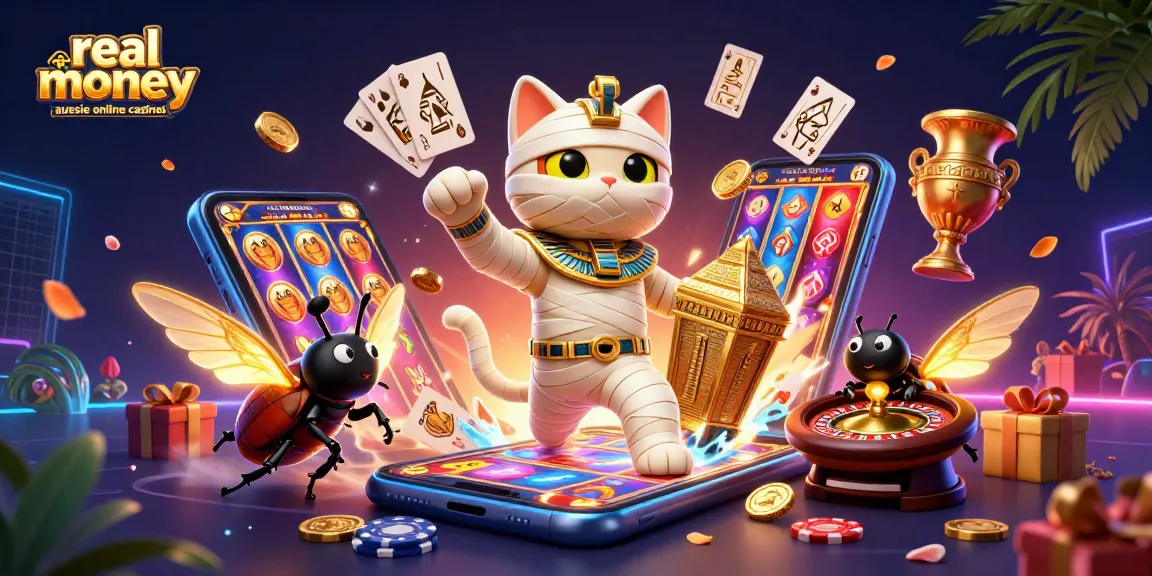Experience real money aussie online casinos with vivid characters and lively casino elements.
