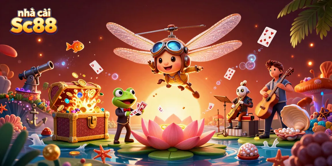 Engage with thrilling games at nhà cái Sc88, featuring a vibrant casino scene with dynamic card dealing.