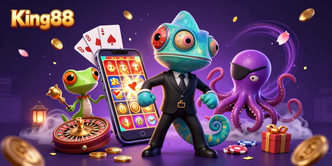 Spin the reels at King88 for exciting jackpots with vibrant gaming elements and unique characters.