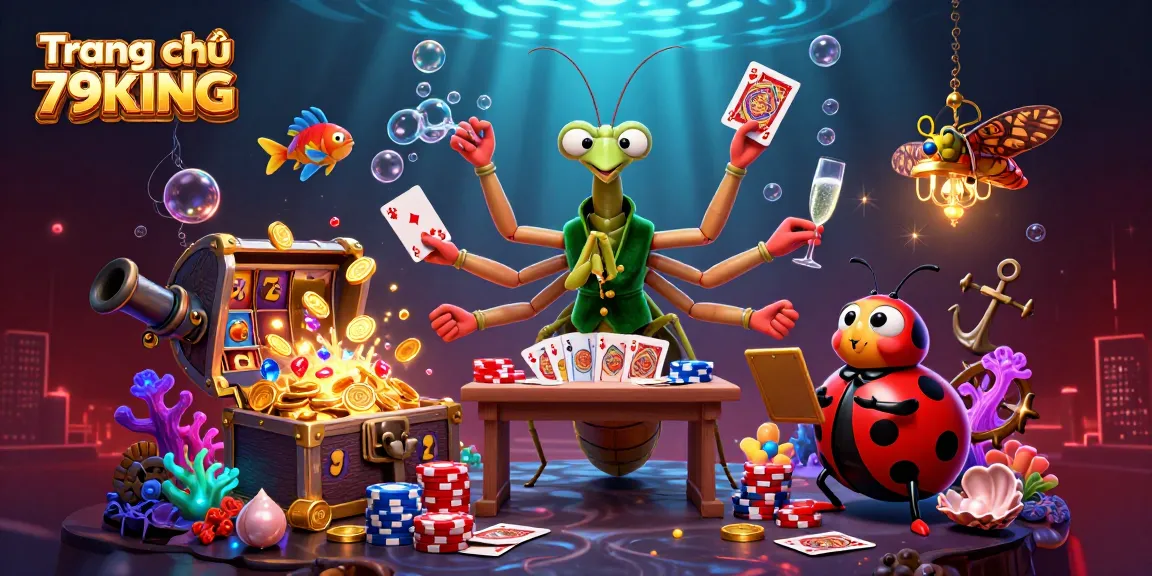 Experience the excitement of Trang chủ 79KING with a vibrant casino scene featuring intricate elements and engaging characters.