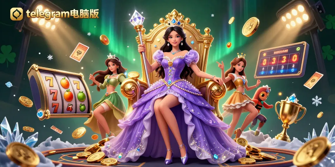 在这个充满活力的赌场场景中，旋转转轴，借助telegram电脑版赢得大奖