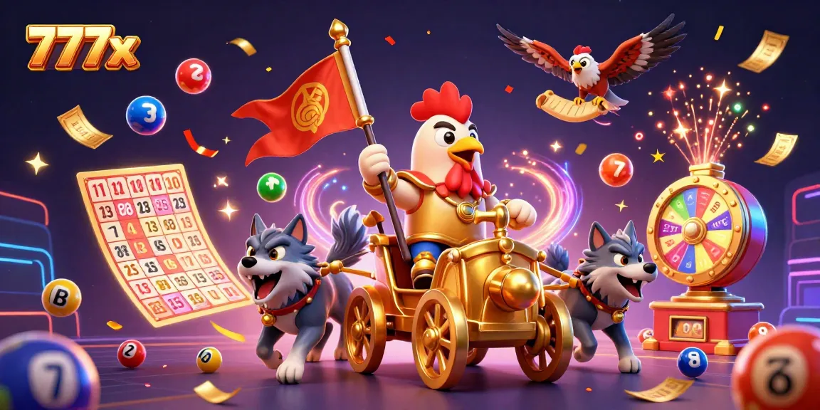 Elevate your game with 777x and vibrant lottery action featuring a rooster warlord.