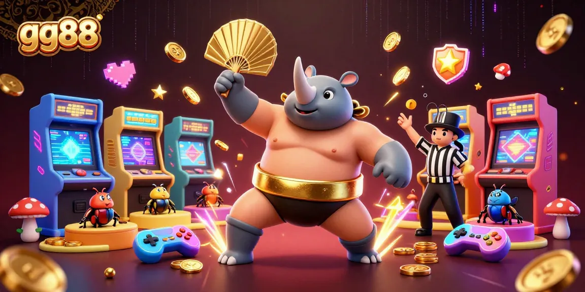 Join the thrilling gg88 online casino experience where the rhinoceros beetle sumo champion stomps coins!