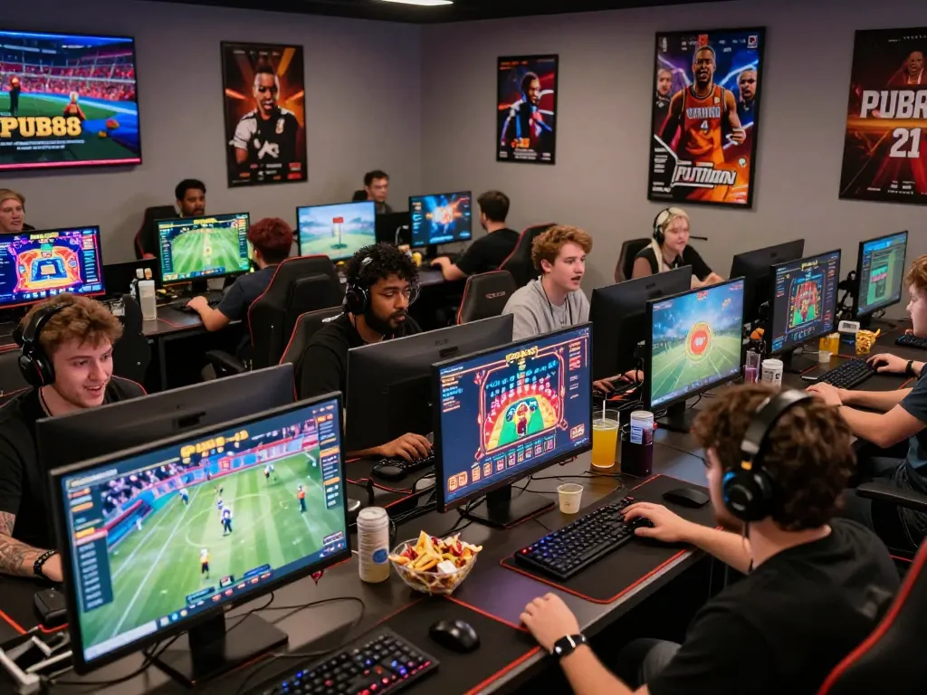 Players enjoying live betting experiences on PUB88's vibrant gaming platform.