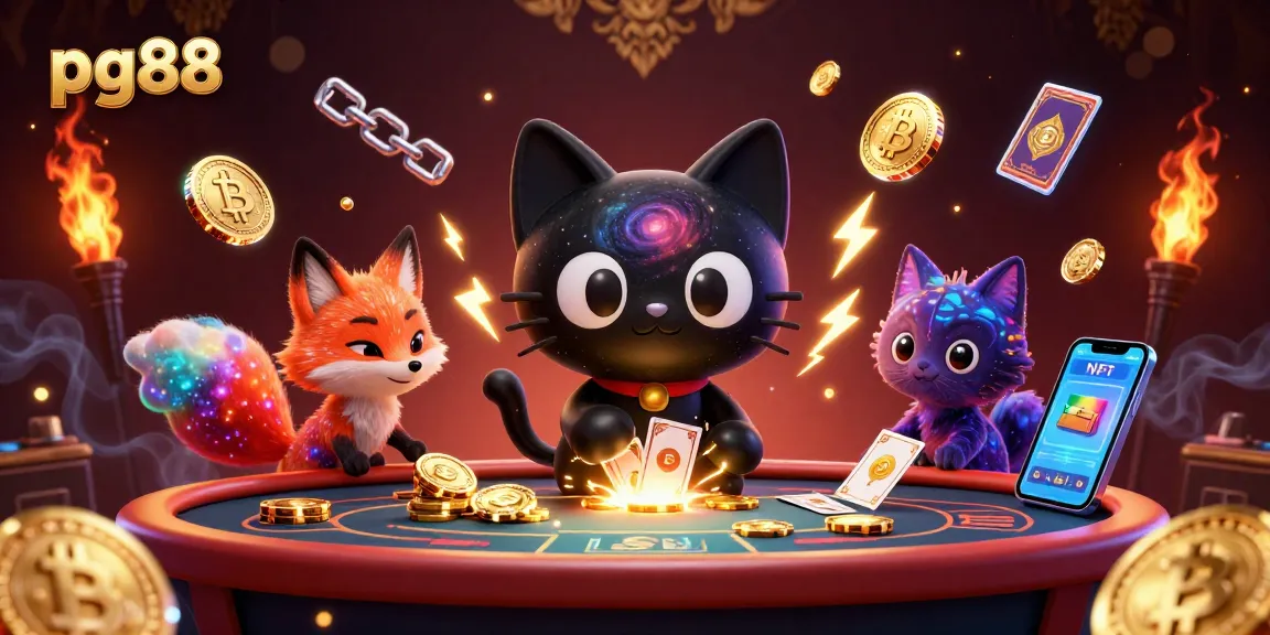 Engage with pg88's cosmic casino experience, embodying a fun gambling adventure with vibrant characters.