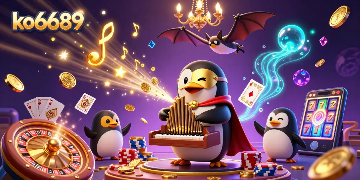 Experience winning moments at ko6689 with our captivating 3D casino scene filled with excitement!