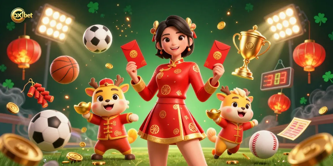 Experience thrilling sports betting action with oxbet featuring vibrant Lunar New Year visuals and dynamic game elements.
