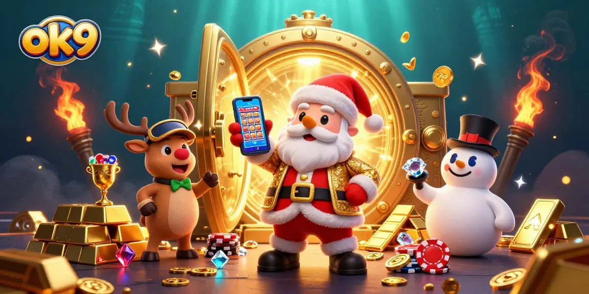 Spin jackpot slots and win rewards at ok9's engaging online casino experience.