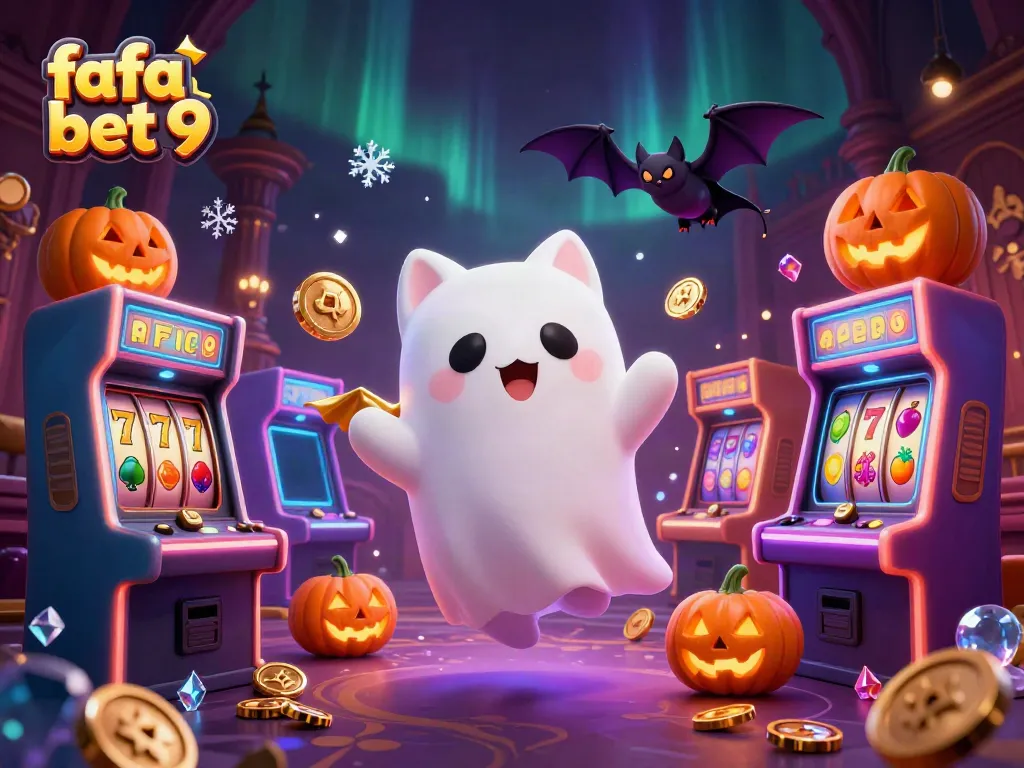 Engage with fafa bet 9 at a haunted casino mansion filled with interactive elements and vibrant characters.