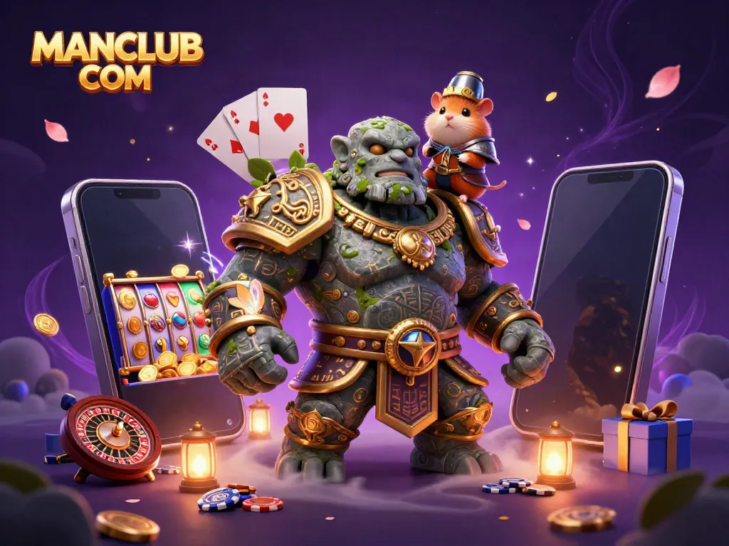 Experience the magic of gambling with MANCLUB COM as ancient characters explore vibrant online games.