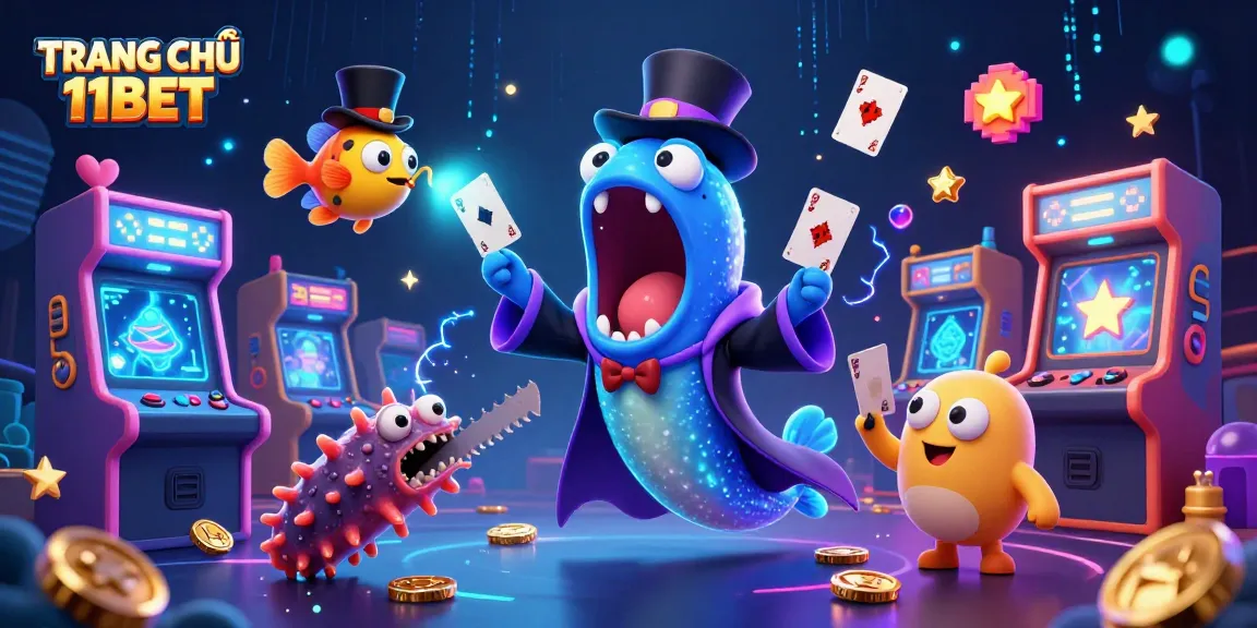 Engage with TRANG CHỦ 11BET through interactive games featuring unique characters and vibrant casino elements.