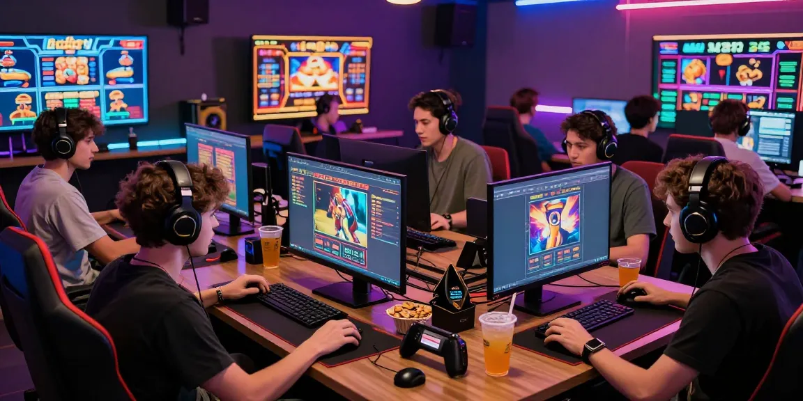 Exciting gathering of gamers enjoying khuyến mãi au88 at a vibrant online gaming event.