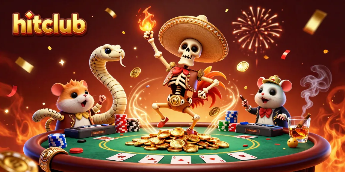 Celebrate huge wins at hitclub with our vibrant 3D gaming scene featuring live poker action!