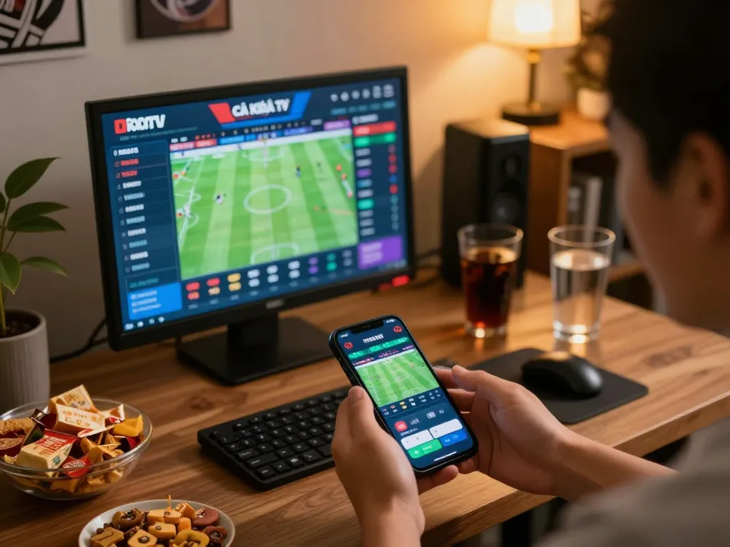 Catching thrilling live odds on cà khịa tv app during an exciting game night.