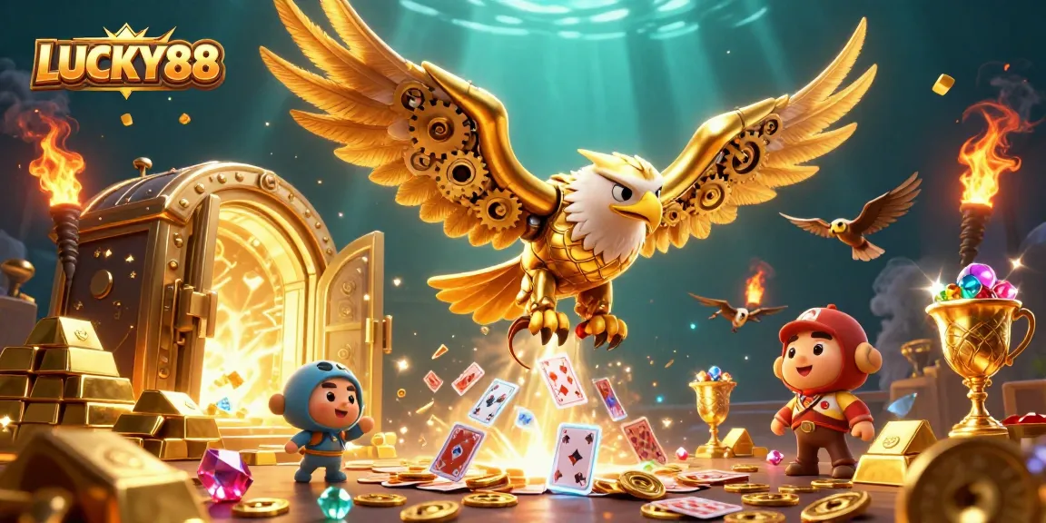 LUCKY88 immerses players in vibrant casino adventure with dynamic holographic cards.