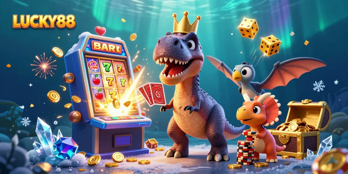 Engage in thrilling gaming at LUCKY88 with a jackpot explosion and dynamic casino characters.