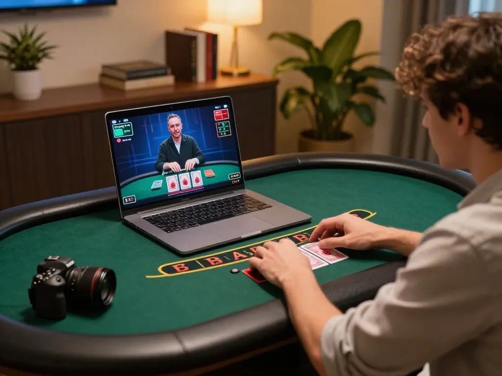Experience blackjack strategy and excitement with 5679 during an online casino session.
