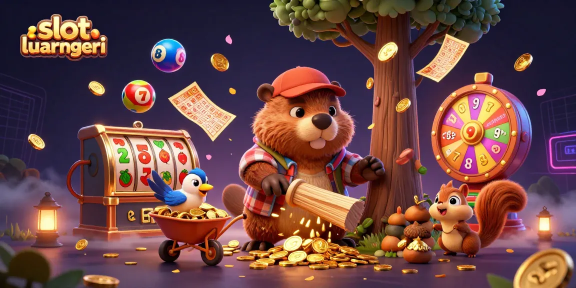 Engage with slot luar negeri in this vibrant 3D casino illustration showcasing dynamic gameplay elements and characters.
