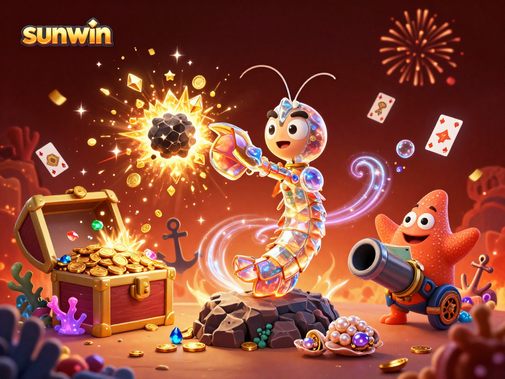 Experience thrilling wins with sunwin's vibrant casino scene filled with treasure and action-packed elements.