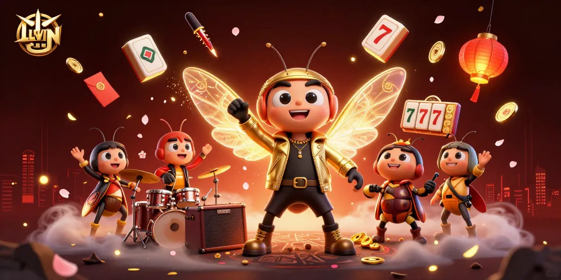 Experience immersive gaming with LLWIN's vibrant casino illustration and dynamic characters.