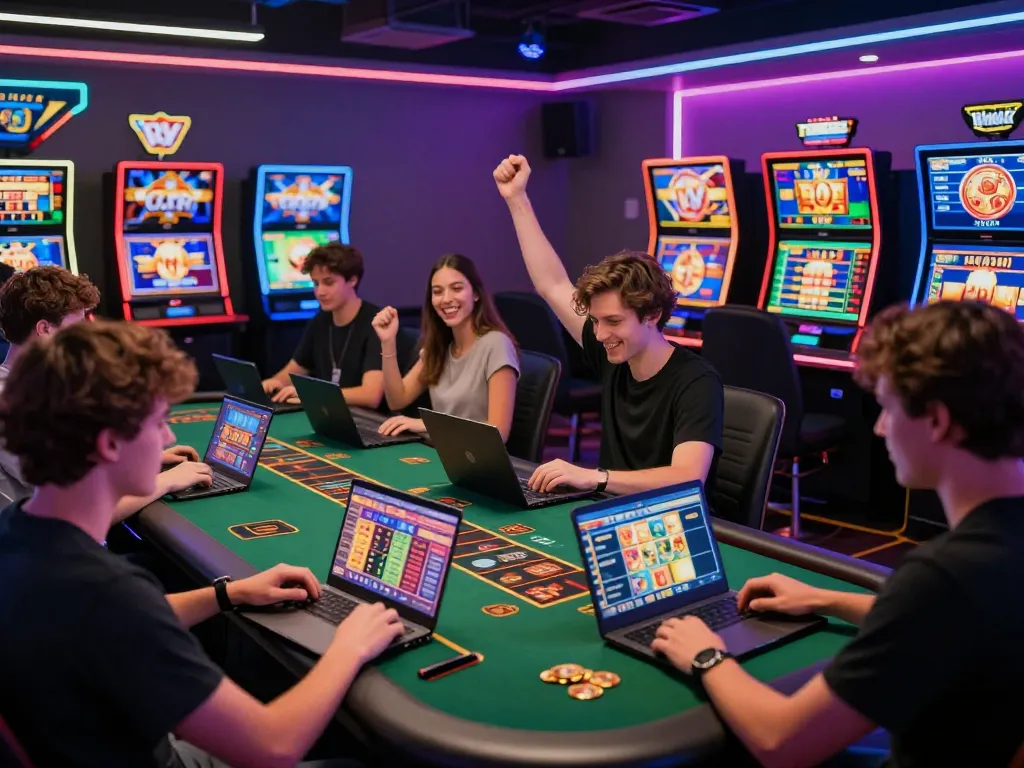 Engaged players enjoying live games at TOP88 online casino, showcasing exciting betting action.