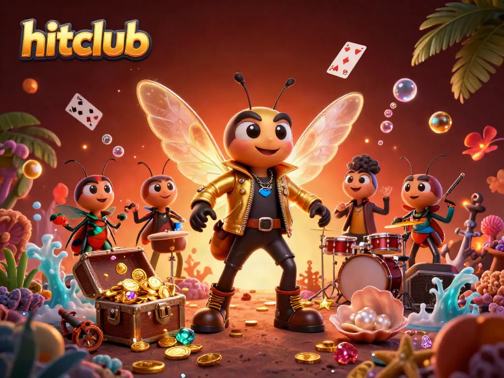 Experience the excitement at Hitclub with vibrant characters and thrilling casino elements.