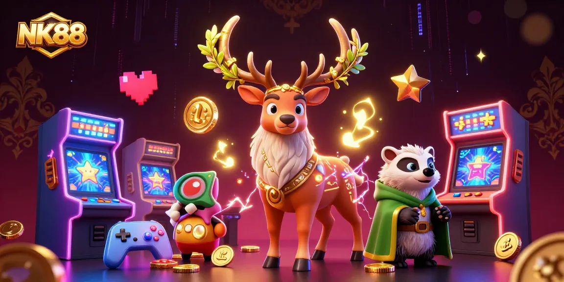 Experience thrilling gameplay at NK88 with engaging slot machines and dynamic characters.