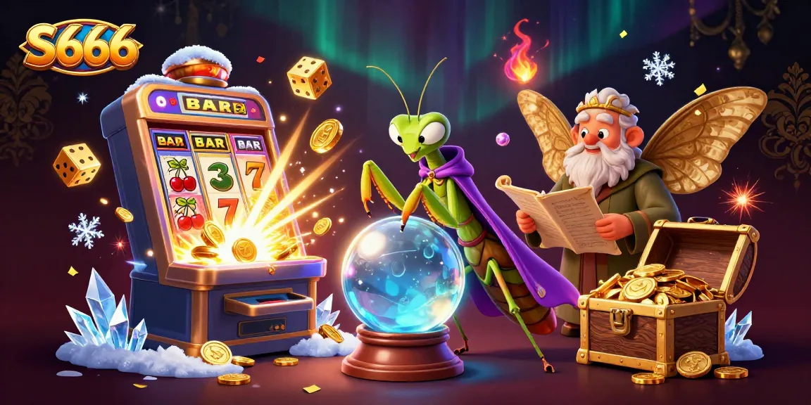 S666 provides exciting slots and casino games, featuring a magical scene with vibrant elements.