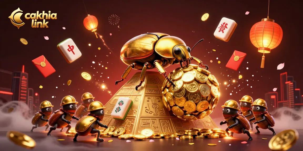 Engage with cakhia link in this vibrant 3D illustration highlighting exciting gambling elements.