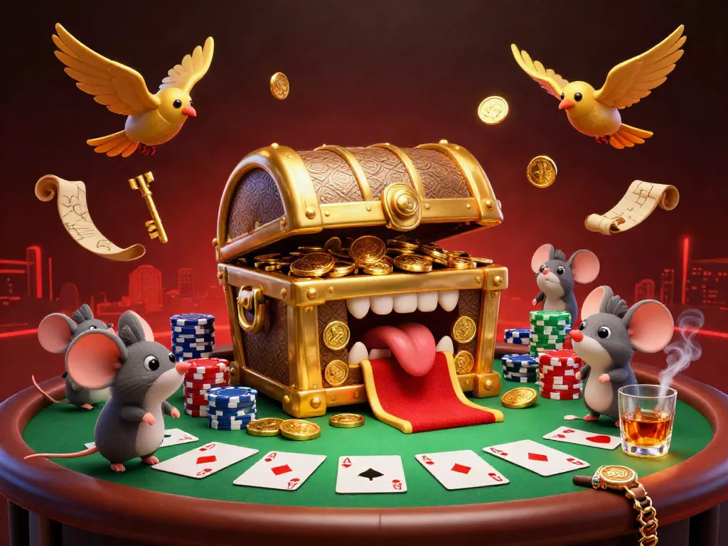 Cakhia offers online poker excitement with vibrant chip towers and engaging gameplay elements for players.
