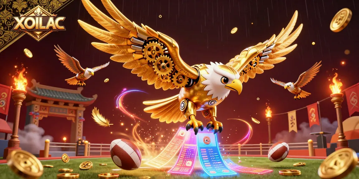 Engage with accurate XOILAC sports betting visuals in a vibrant 3D action scene.