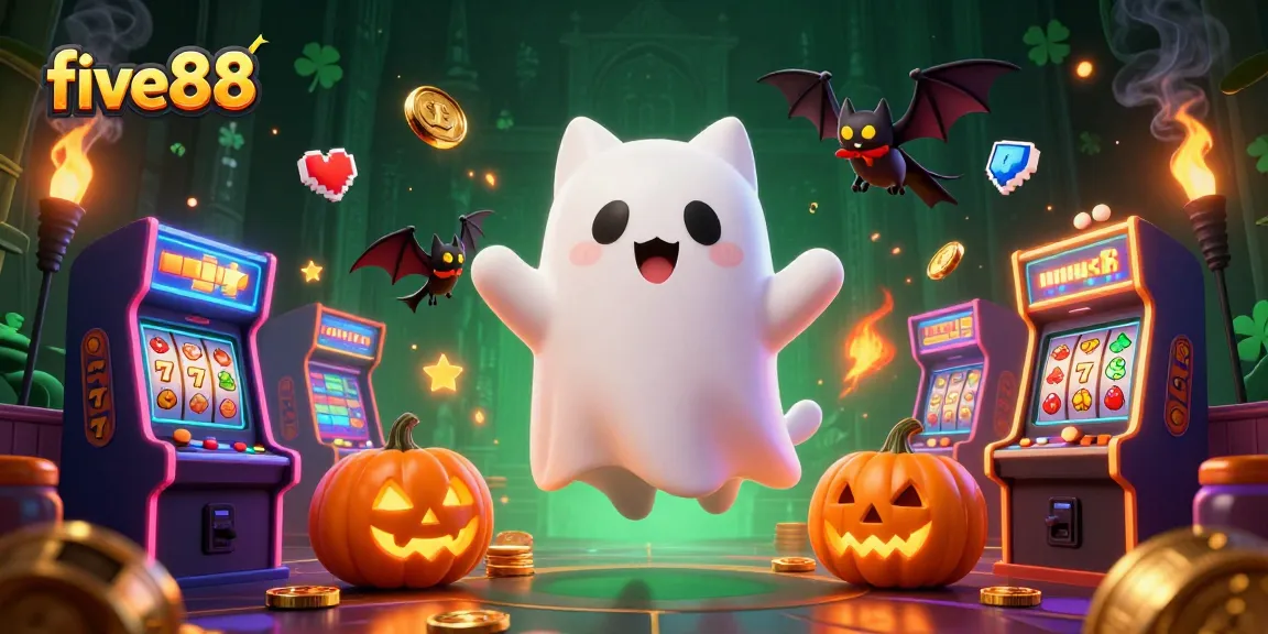 Explore exciting gaming adventures with five88 at a haunted casino featuring vibrant characters and dynamic gameplay.
