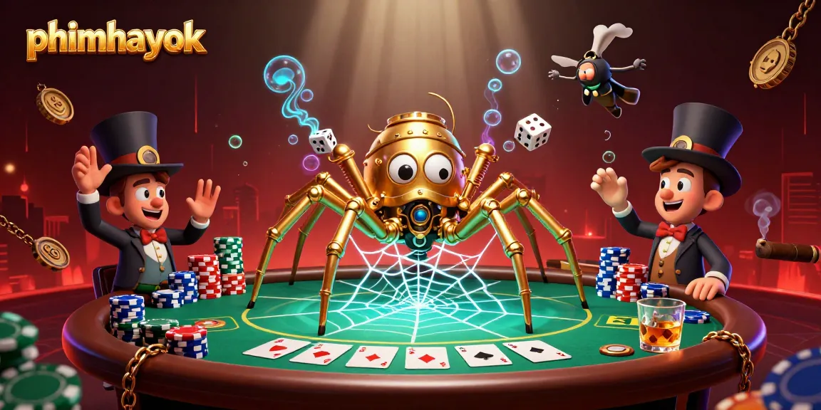 Engage in thrilling gameplay at phimhayok with captivating 3D casino scenes featuring steampunk characters and dynamic poker elements.