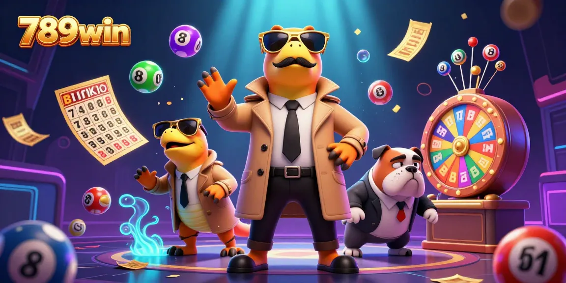 Experience winning excitement with 789win at a vibrant casino scene featuring raptors and lottery elements.