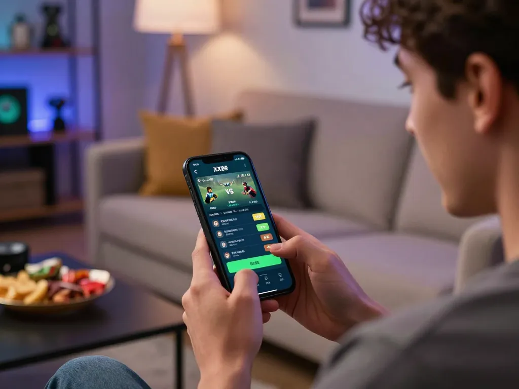 Engage in thrilling sports betting with link xx88 on mobile app showcasing live odds and betting interface.