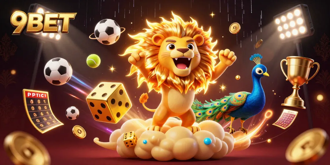 9BET elevates the betting experience with vibrant sports elements and dynamic visuals.