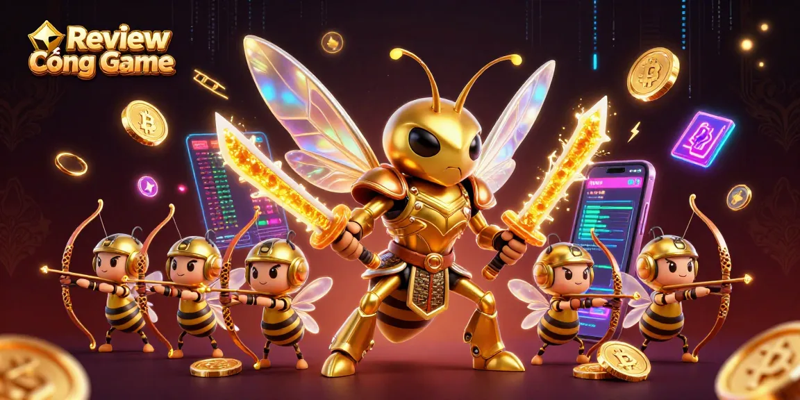 Engage with top platforms in Review Cổng Game, showcasing vibrant 3D casino characters and crypto themes.