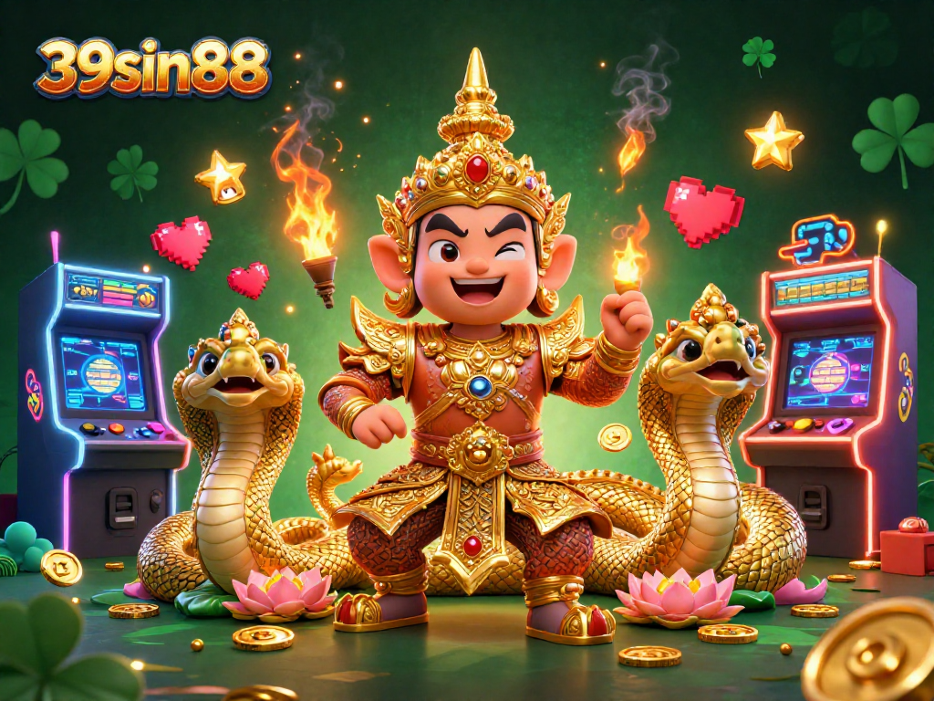 Experience thrilling gameplay with 39sin88 in this vibrant 3D casino adventure!