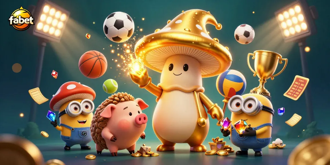 Bet on fabet with a vibrant underwater scene featuring magic and sports elements.