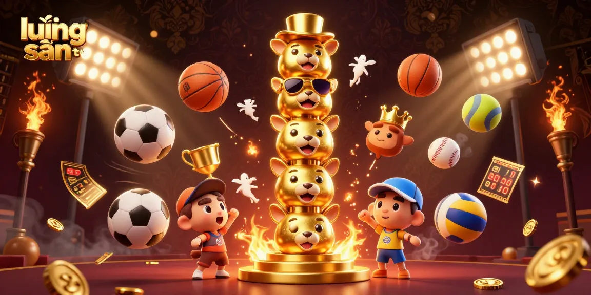 Enjoy live sports betting with lương sơn tv's vibrant illustration showcasing dynamic betting elements.
